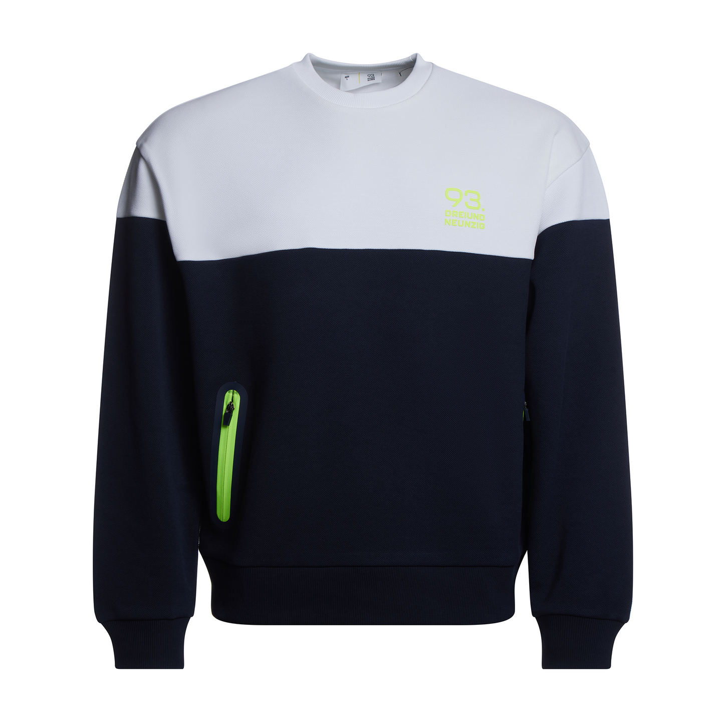 93. Sweater Piqué Bleu