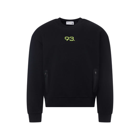 93. Sweater Piqué Noir