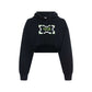 93. WMNS Cropped Hoodie Noir