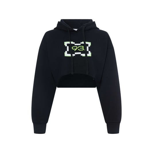 93. WMNS Cropped Hoodie Noir