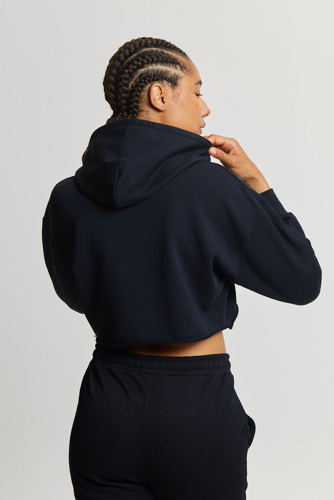 93. WMNS Cropped Hoodie Noir