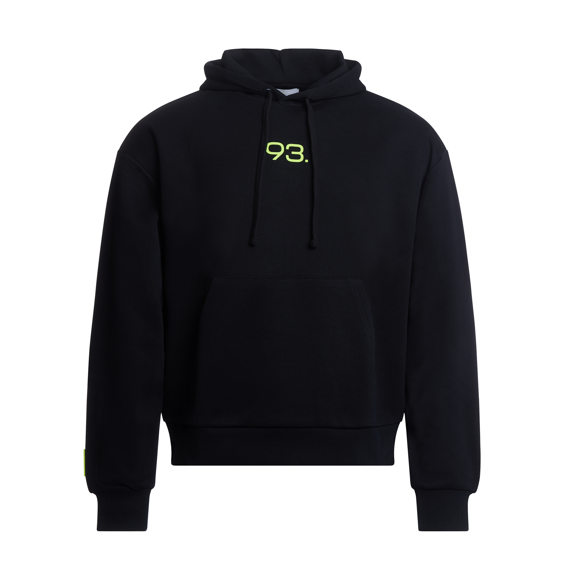 93. Hoodie Piqué Noir